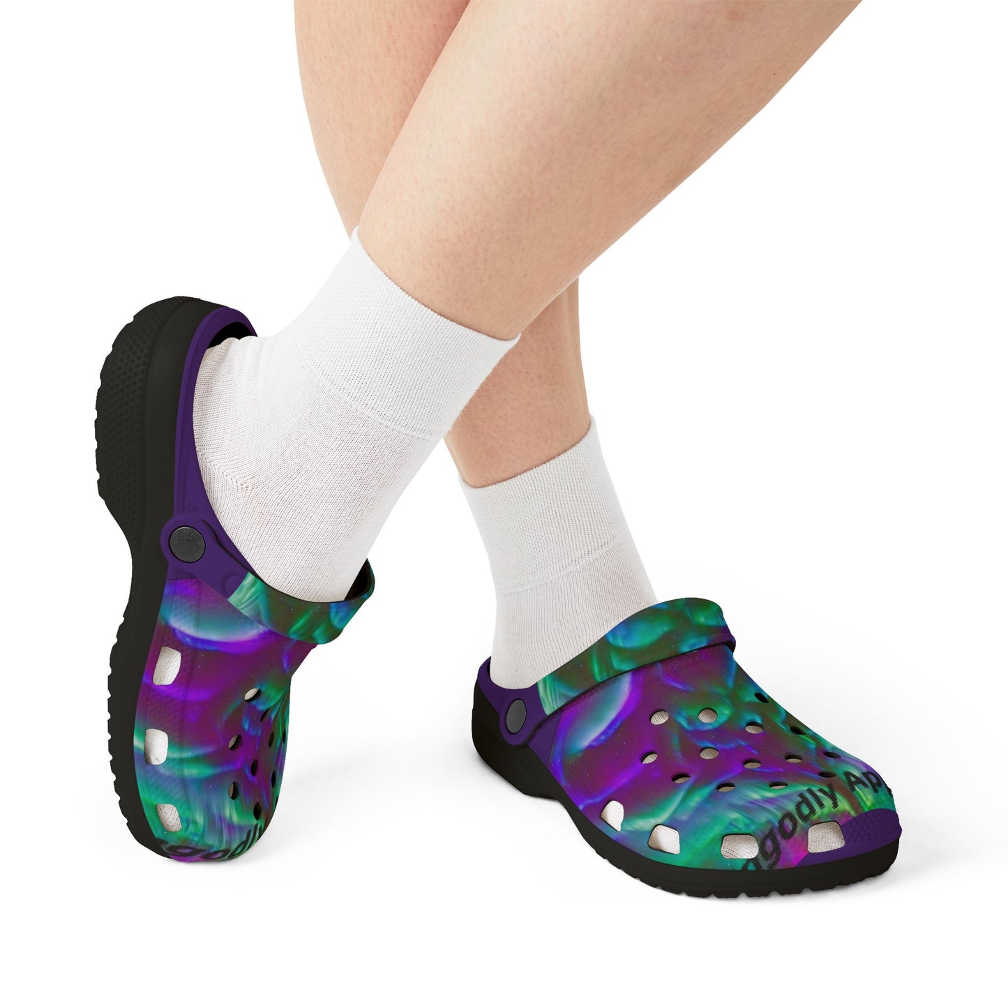 "Ungodly Apparel x Northern Lights" Colorful EVA Foam Clogs - Comfortable & Stylish Footwear for All Occasions