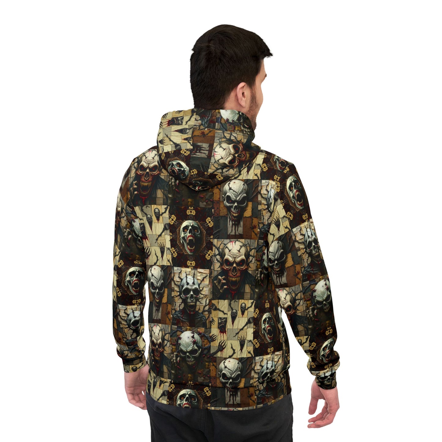 Rebellious Halloween Graphic Hoodie - Sporty Horror Sweatshirt for Streetwear Lovers, Perfect for Gym, Casual Outfits, or Gift Ideas