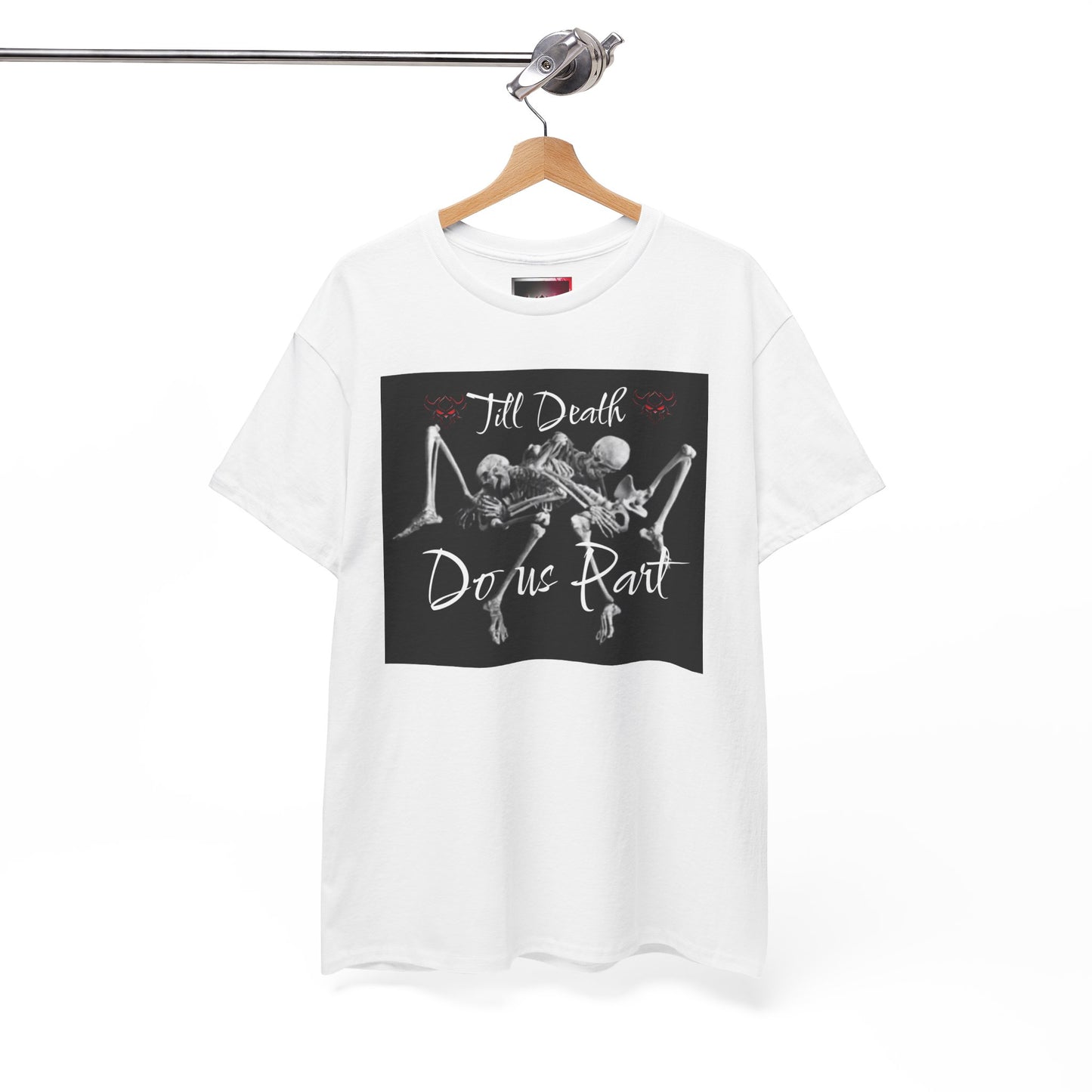 Till Death Do Us Part Tee, Unisex Skeleton T-Shirt for Halloween, Couple Gift, Festive Streetwear, Gothic Style