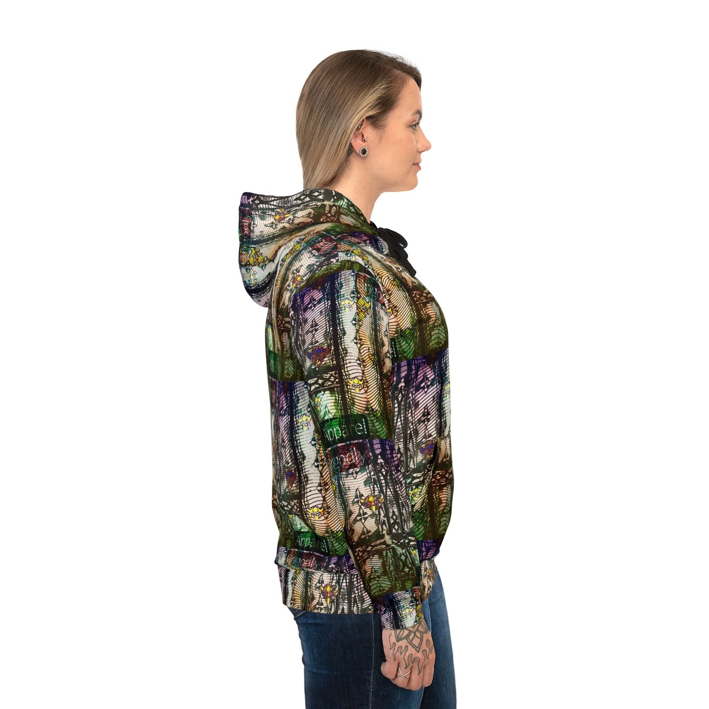 "Ungodly Apparel" Vibrant Floral Athletic Hoodie