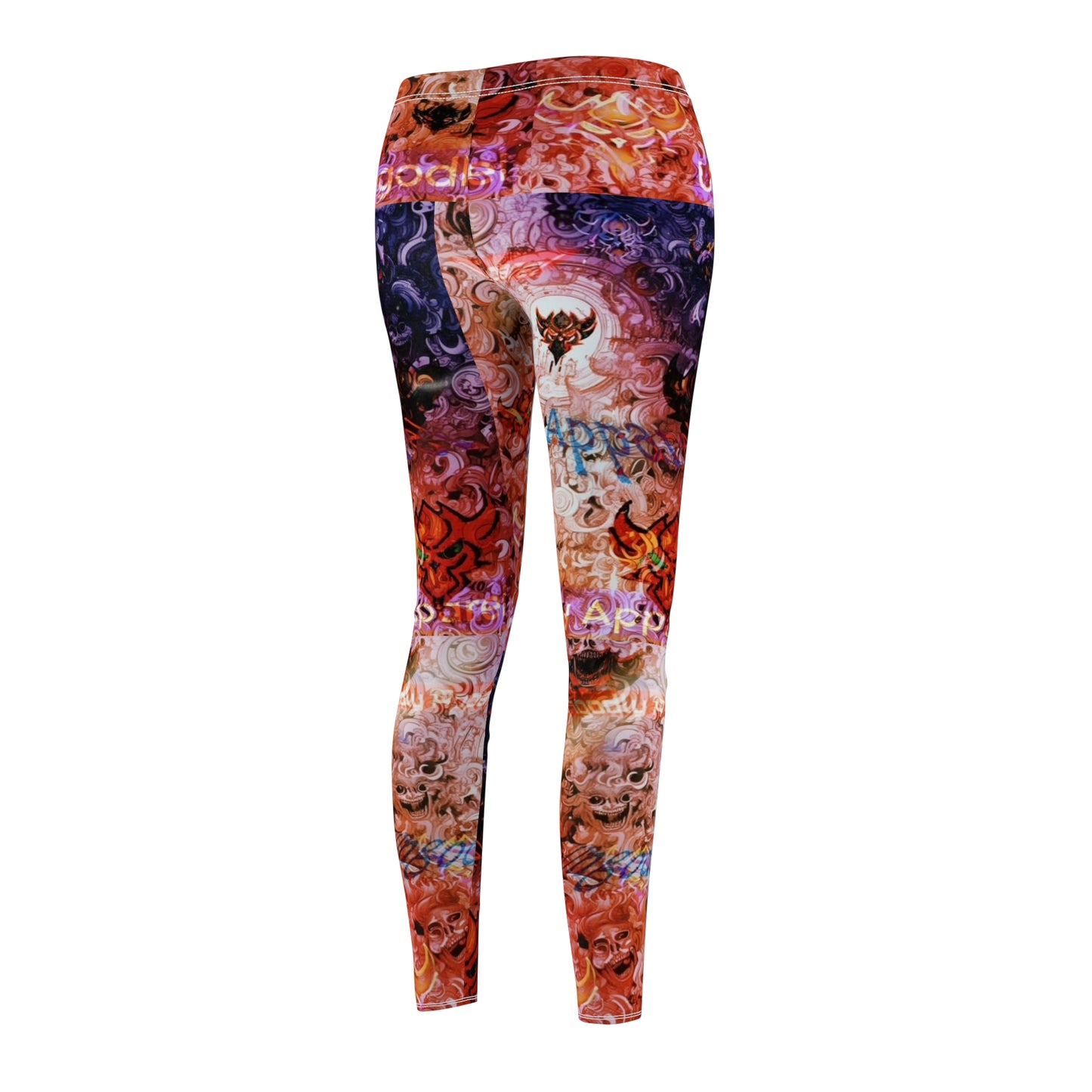 Demon Colorful Women's Cut & Sew Leggings - Trendy & Comfortable Activewear