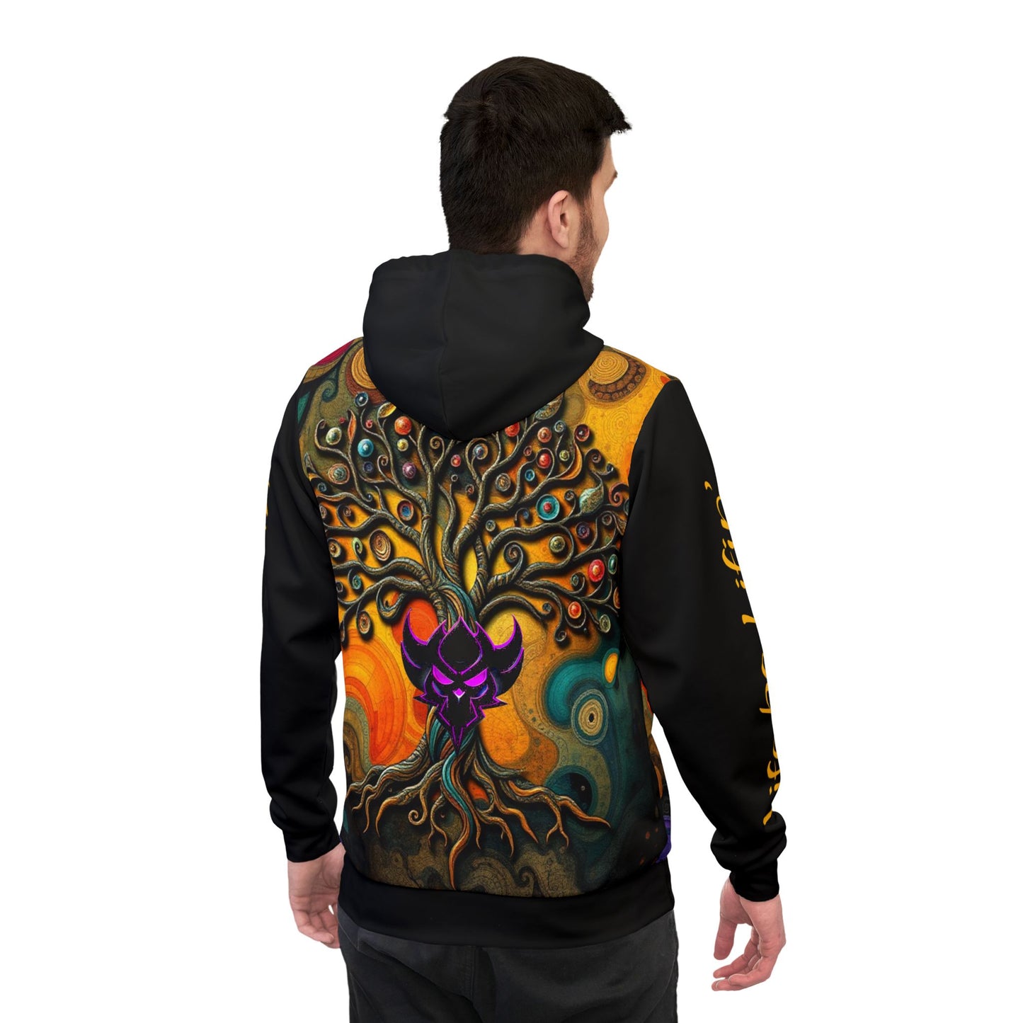 Tree of Life Athletic Hoodie –"Life be Lifin'" Embrace Your Journey with Colorful Design