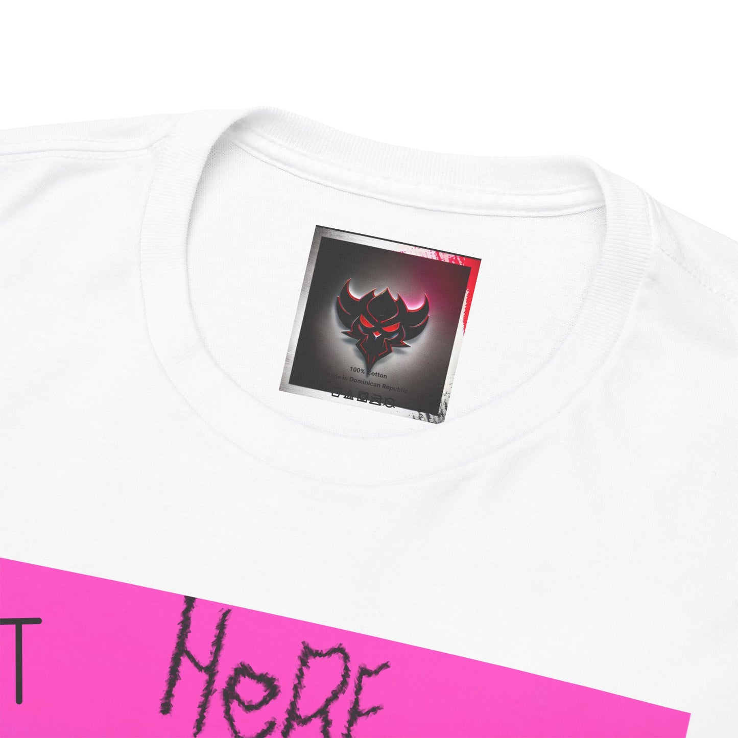 Unisex Heavy Cotton Tee - "Not Here 2 Fit In" Colorful Graphic Tee for Creative Souls