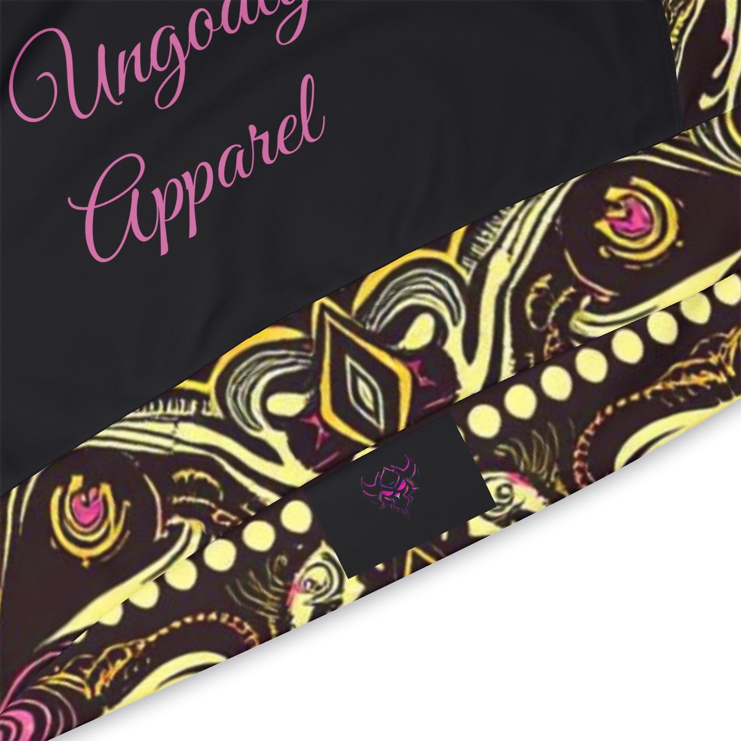 "Ungodly Paisley Bandana Hoodie" Bold Patterned Athletic Hoodie for Active Style, Fitness Wear, Trendy Sportswear, Unique Gift, Everyday Comfort