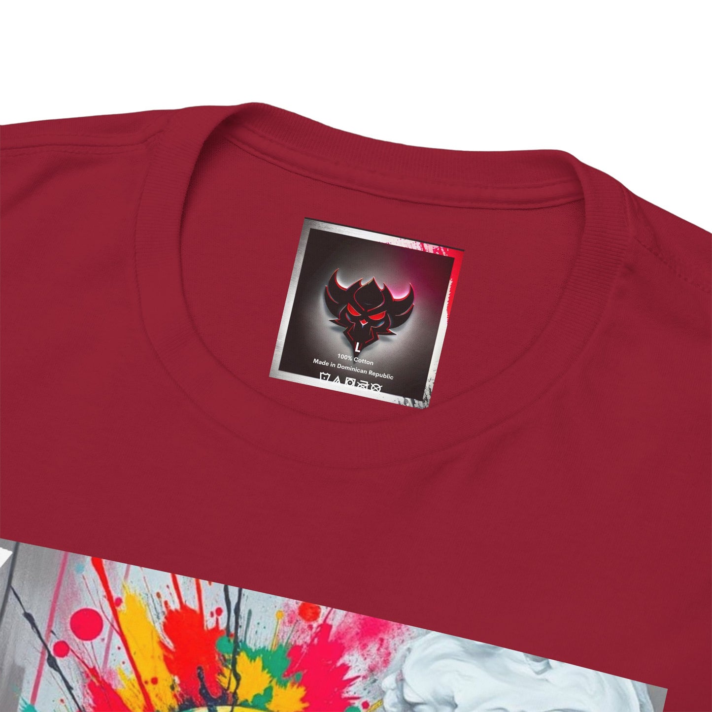 "Crash Out" Art Unisex Heavy Cotton Tee | Colorful Artistic Design for Creative Souls
