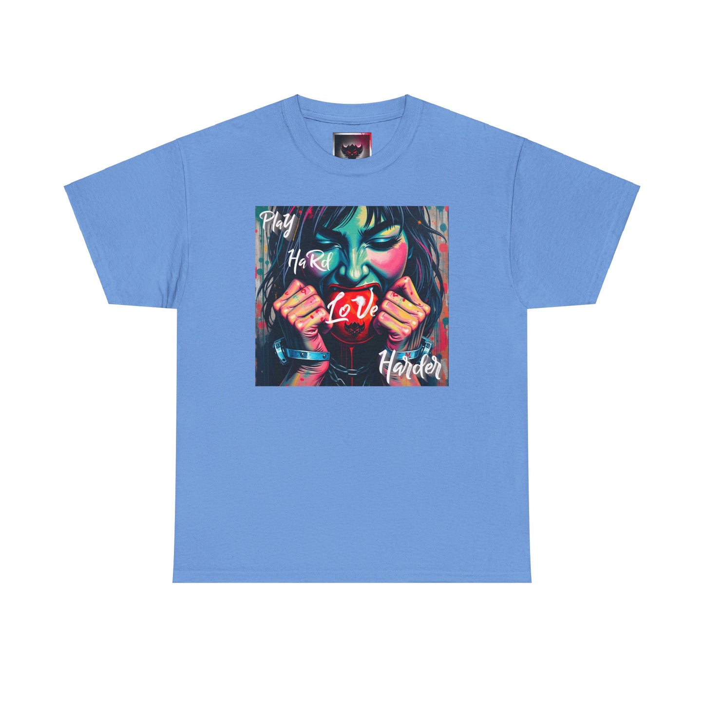 "Play Hard Love Harder" Unisex Heavy Cotton Tee