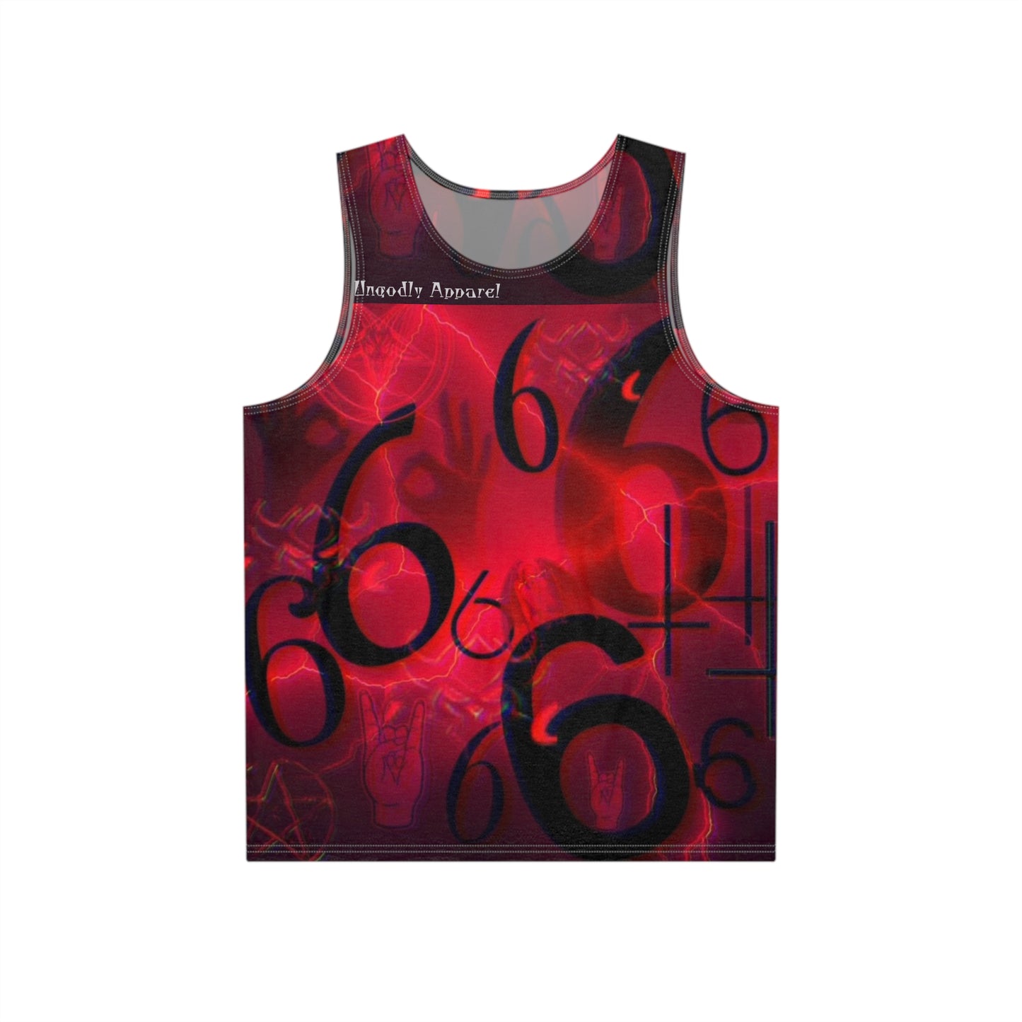 Men's Tank Top — Red Occult 666 All-Over Print