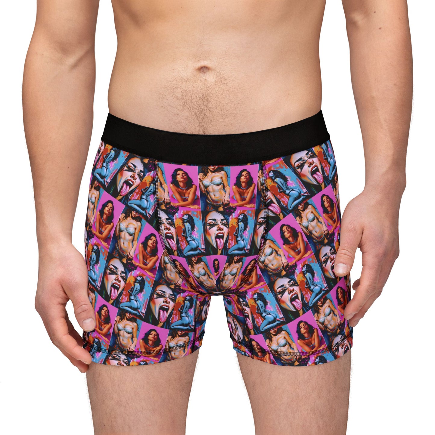 "Kink" Vibrant Graphic Men's Boxers - Fun and Playful Design