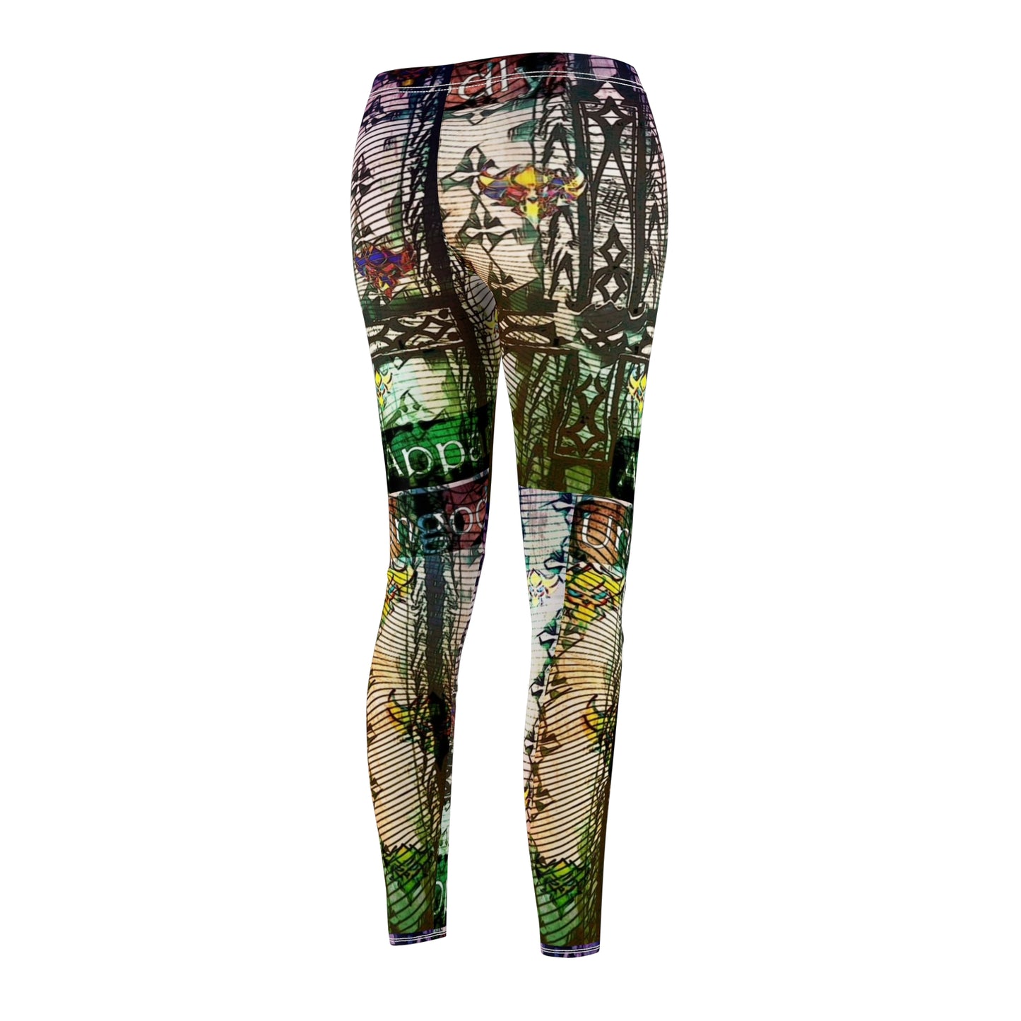 "Ungodly Apparel" Vibrant Women's AOP Casual Leggings with Artistic Print