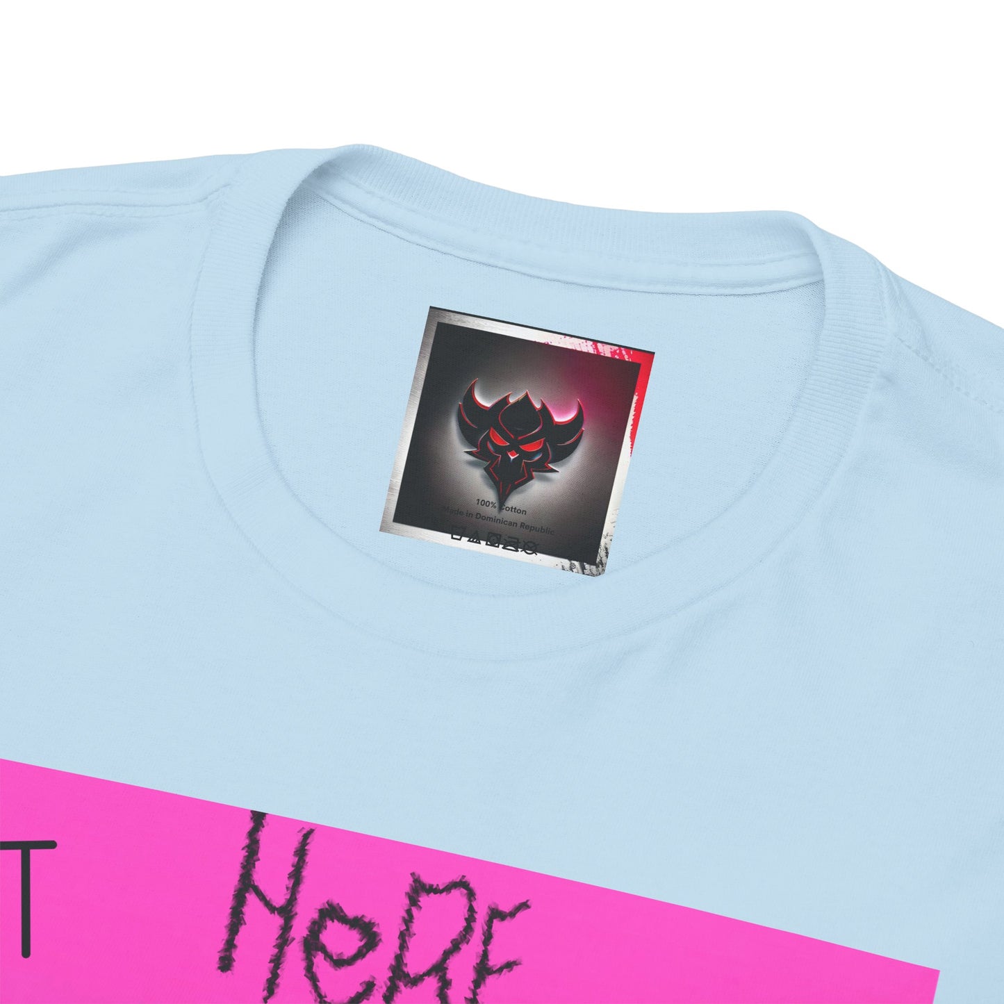 Unisex Heavy Cotton Tee - "Not Here 2 Fit In" Colorful Graphic Tee for Creative Souls