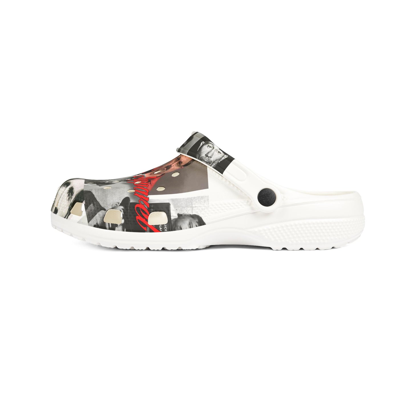 "Ungodly True Crime" Funny EVA Foam Rubber Clogs - Unique Graphic Slip-Ons for Comfort and Style