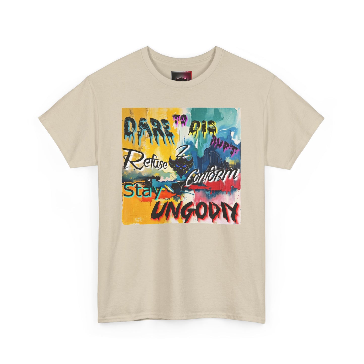 Bold Message Unisex Heavy Cotton Tee - "Dare to be Ungodly" T-Shirt
