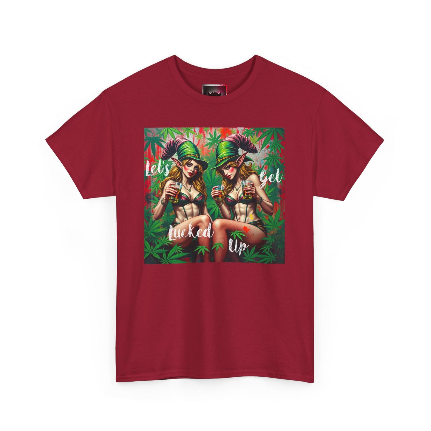 "Let's Get Lucked Up" Unisex Heavy Cotton Tee - Fun Party T-Shirt