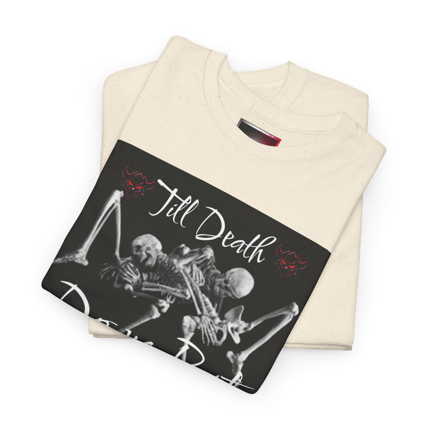 Till Death Do Us Part Tee, Unisex Skeleton T-Shirt for Halloween, Couple Gift, Festive Streetwear, Gothic Style