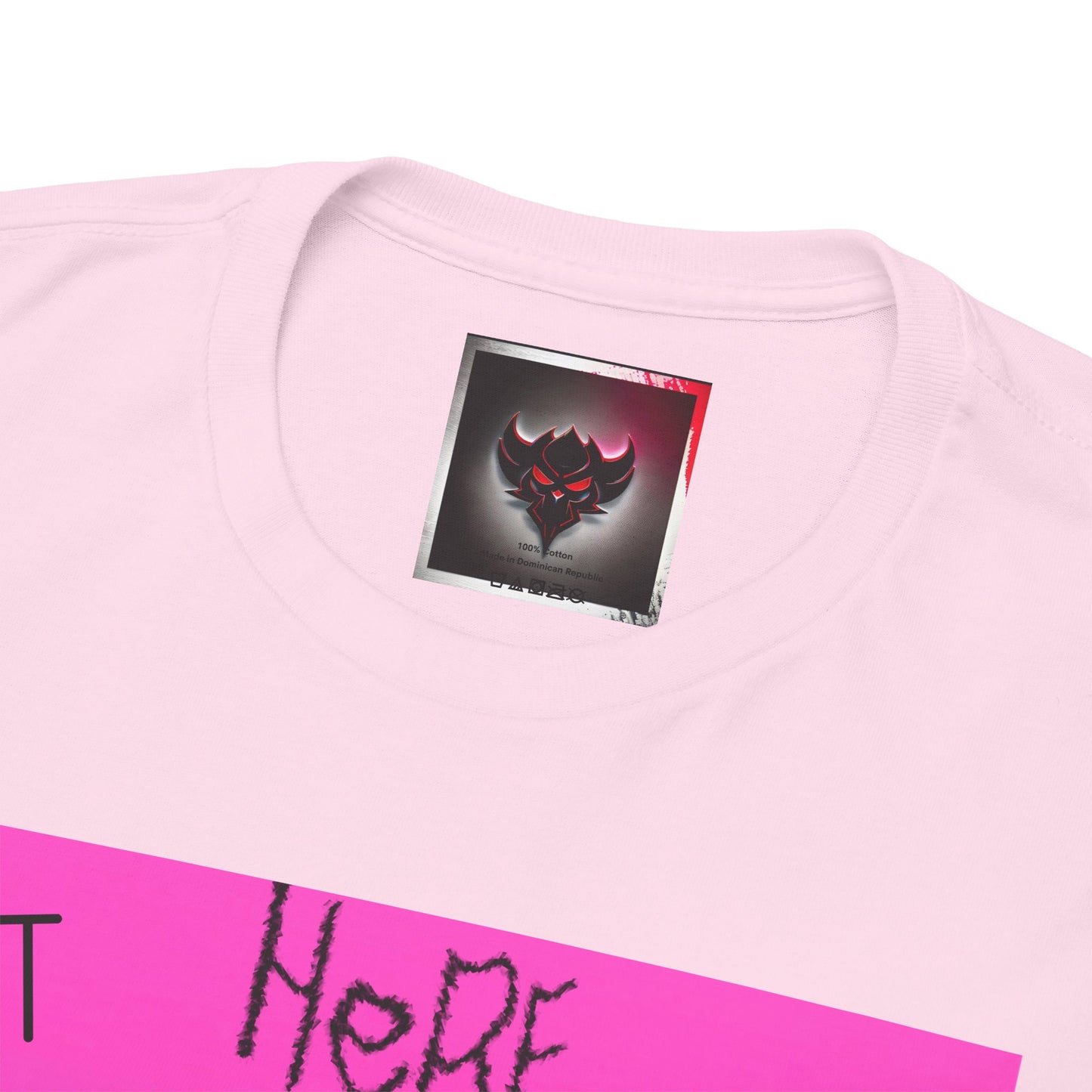 Unisex Heavy Cotton Tee - "Not Here 2 Fit In" Colorful Graphic Tee for Creative Souls
