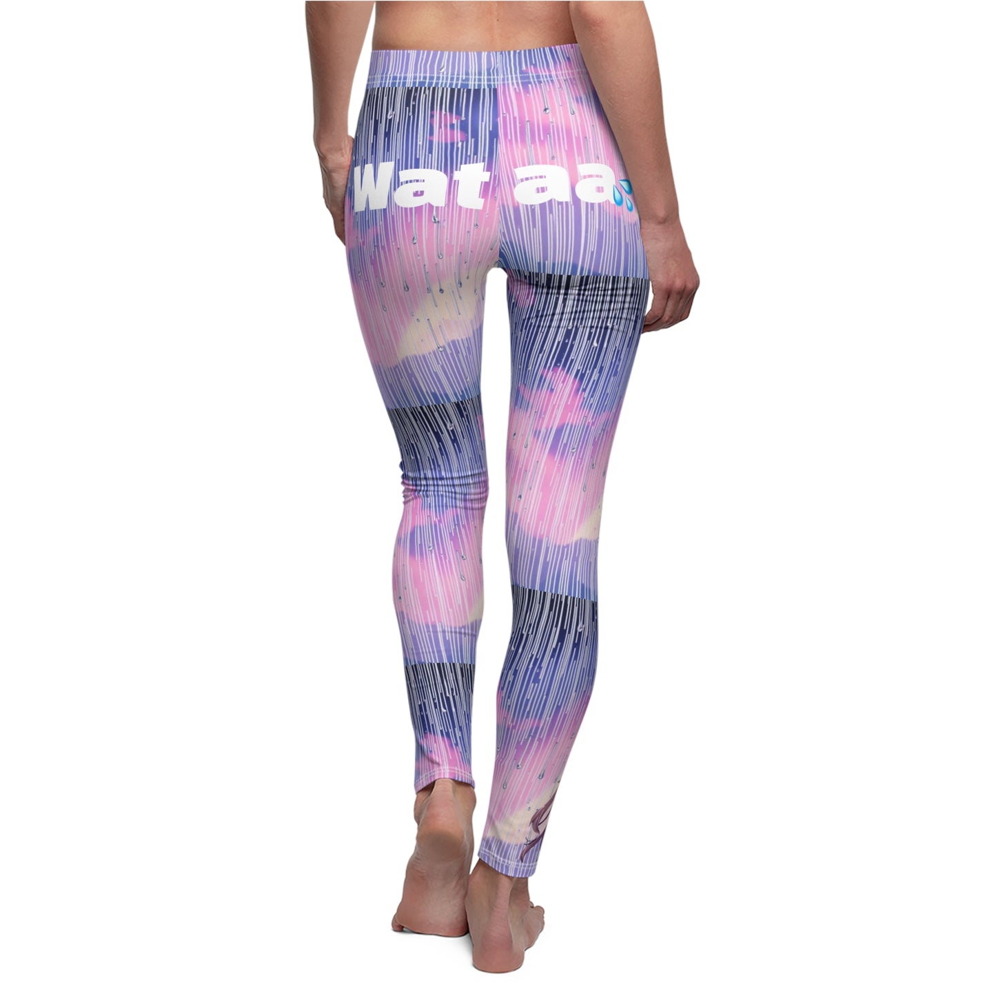 "Wataa" Watercolor Women’s Leggings | Yoga Pants, Activewear, Fitness, Casual, Gift for Her