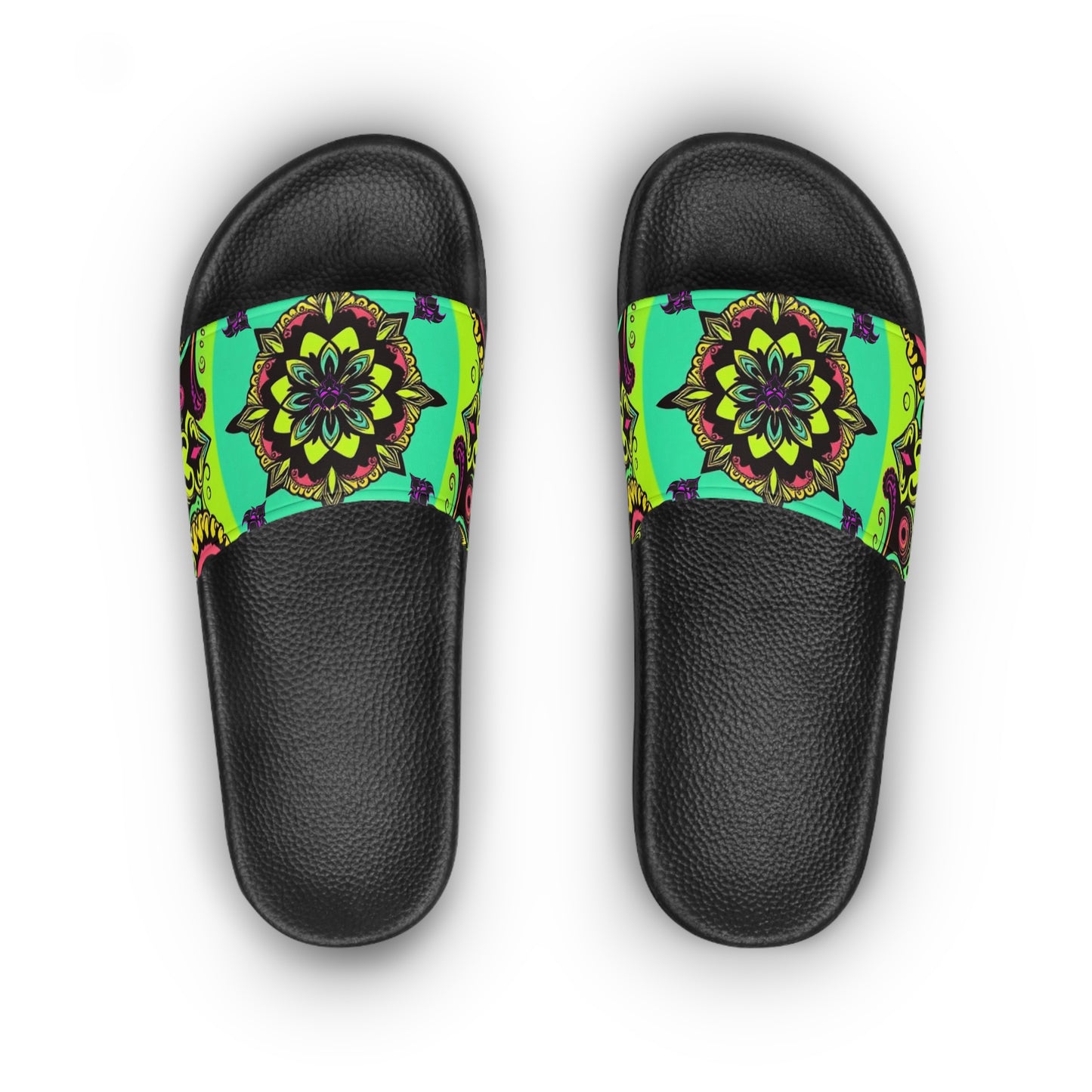 Colorful Floral Women's Slide Sandals - Perfect for Summer Fun!