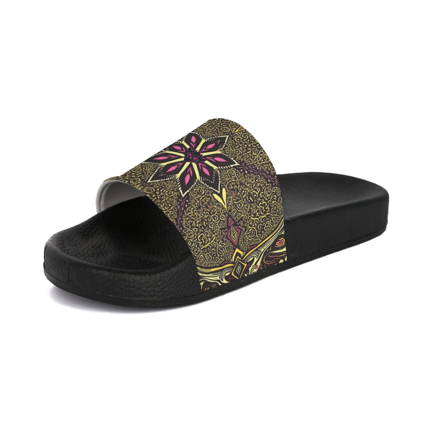 Stylish Women's Slide Sandals with Vibrant Floral Design