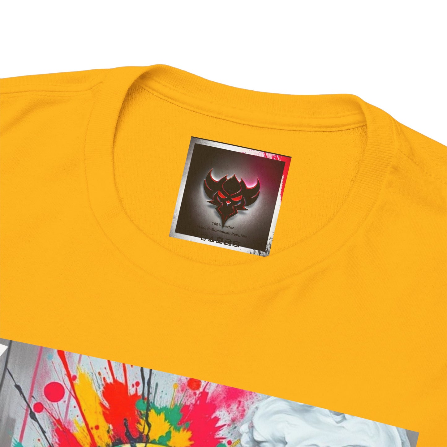 "Crash Out" Art Unisex Heavy Cotton Tee | Colorful Artistic Design for Creative Souls