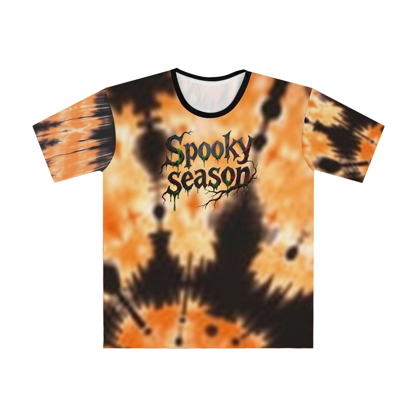 Men's Halloween Vibe T-Shirt, "Spooky Season" Tie-Dye Shirt, Fall Fashion Tee, Unisex Graphic Top, Autumn Casual Wear