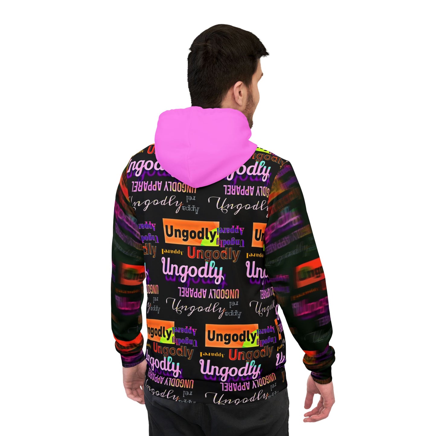 Ungodly Apparel Pattern Hoodie — Vibrant Athletic Hoodie