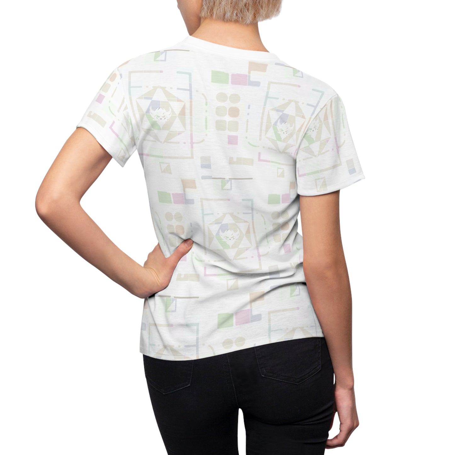 Geometric Pastel Ungodly Apparel Pattern Women's Tee