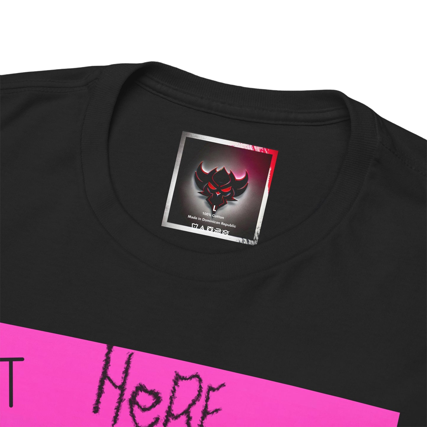 Unisex Heavy Cotton Tee - "Not Here 2 Fit In" Colorful Graphic Tee for Creative Souls