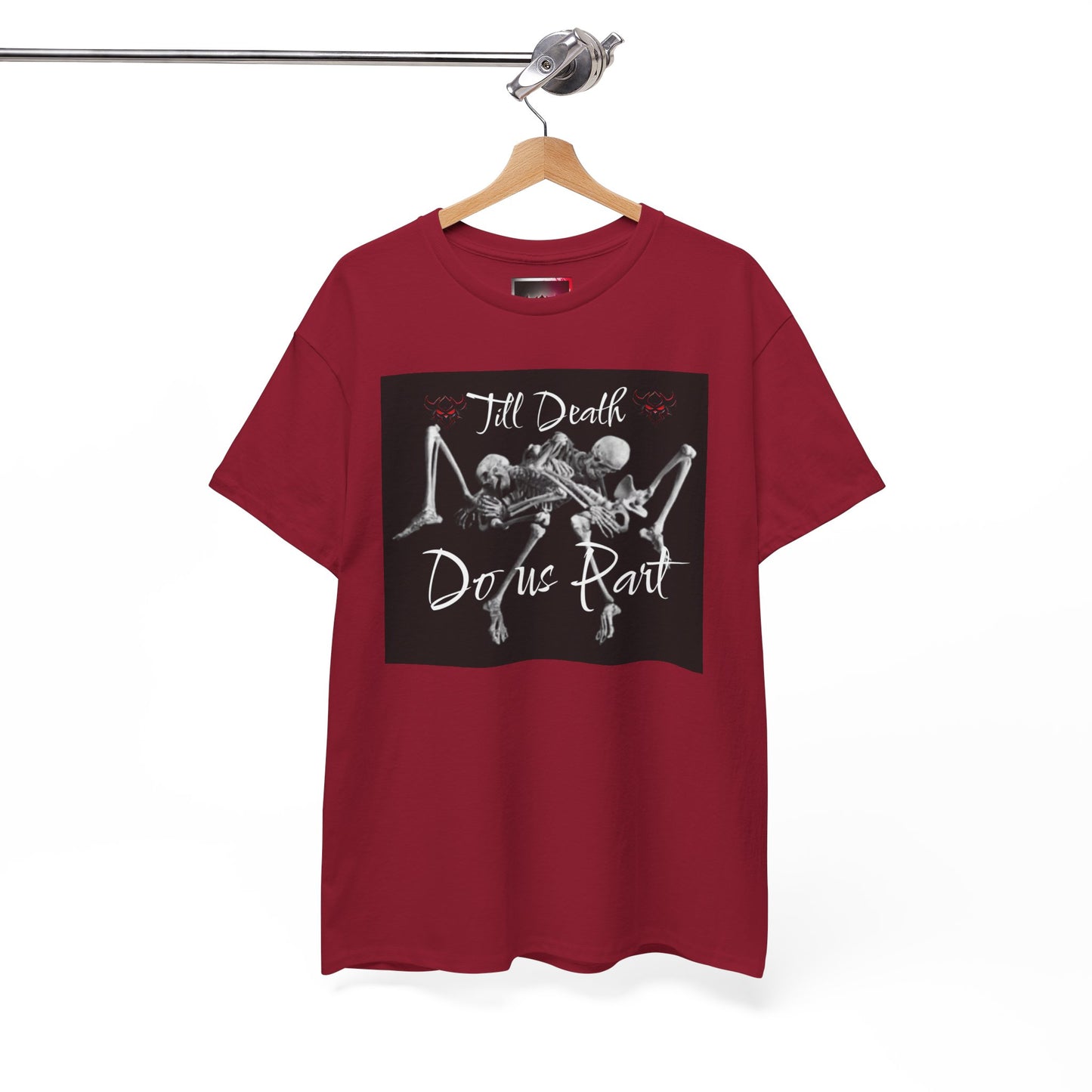 Till Death Do Us Part Tee, Unisex Skeleton T-Shirt for Halloween, Couple Gift, Festive Streetwear, Gothic Style