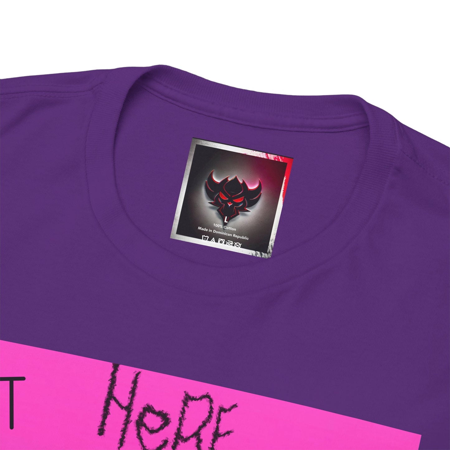 Unisex Heavy Cotton Tee - "Not Here 2 Fit In" Colorful Graphic Tee for Creative Souls