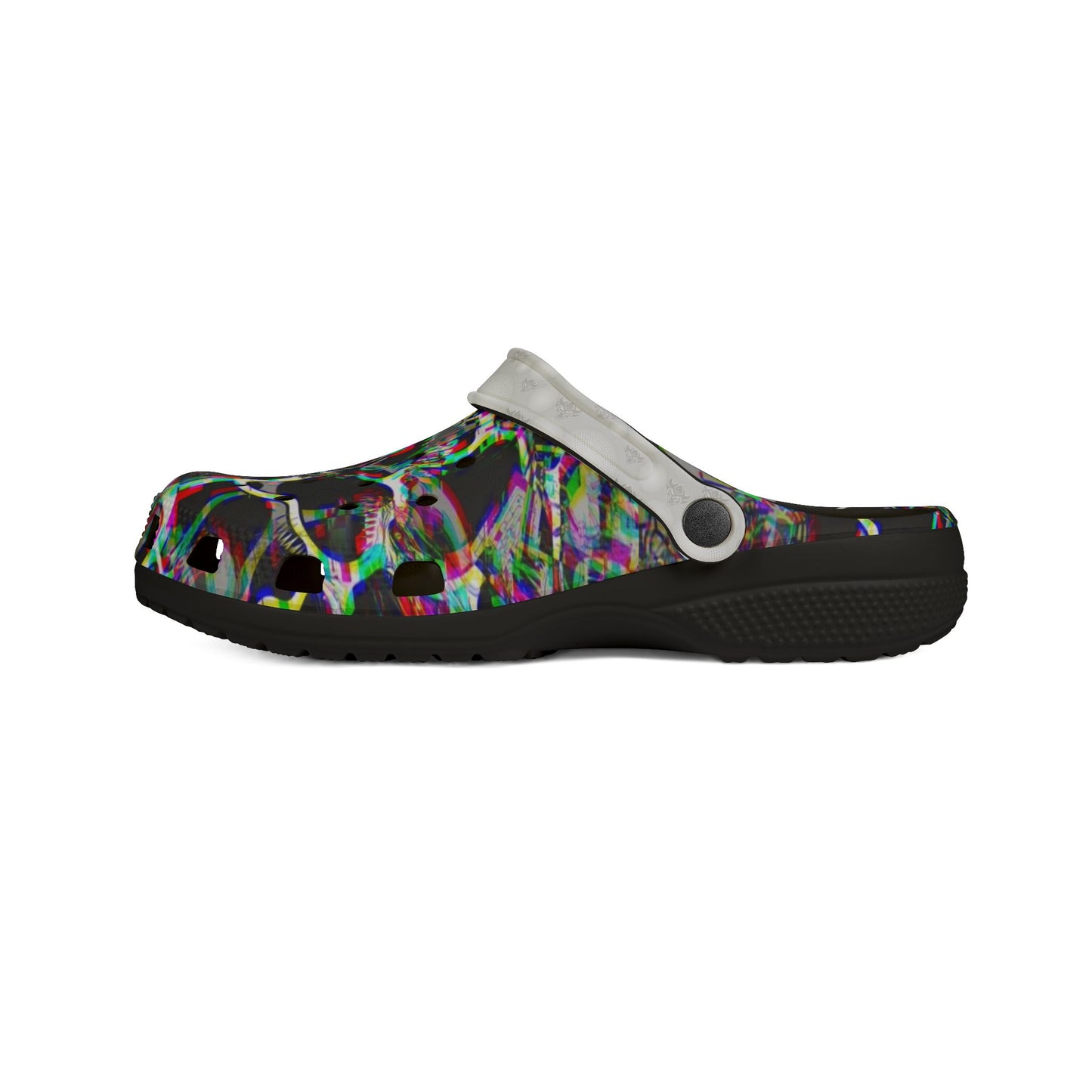 Ungodly Apparel Skull Glitch Clog