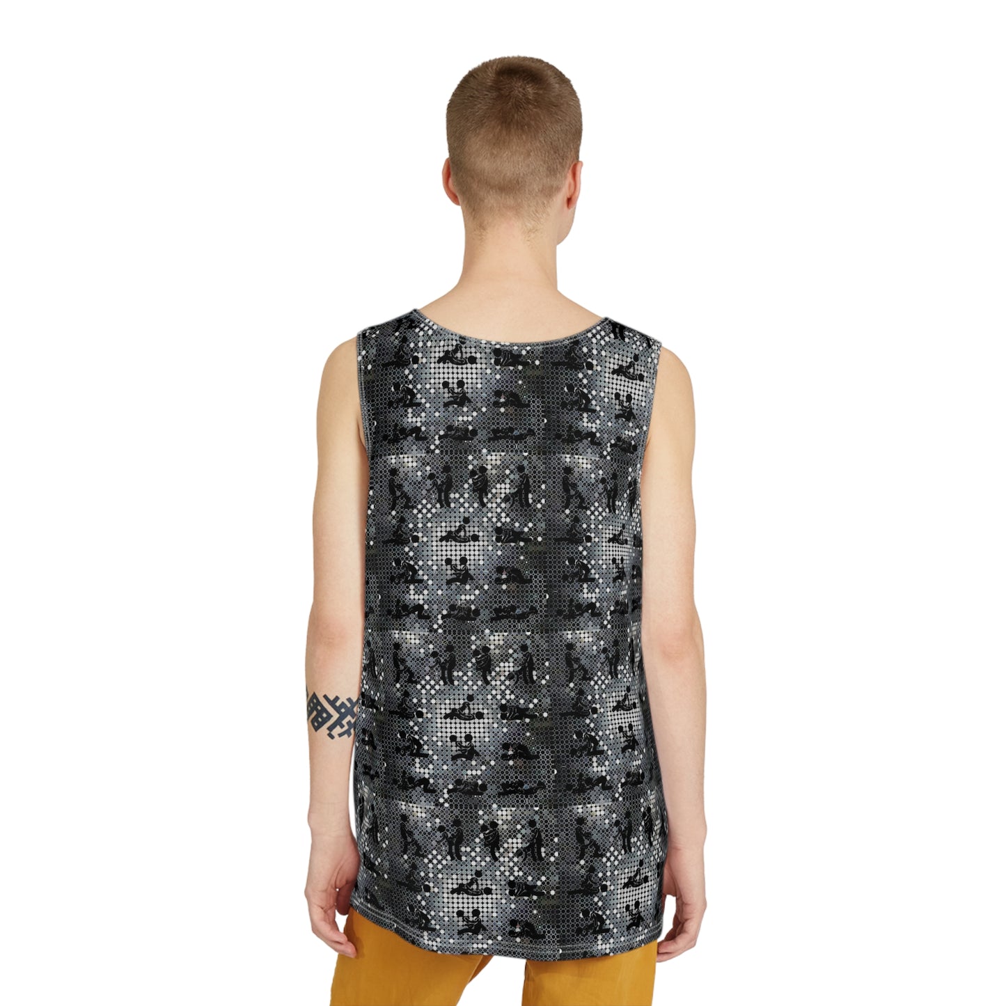 "Ungodly Positions" Men's Graphic Tank Top - Edgy Urban Style, Festival Wear, Summer Fashion, Men's Casual Shirt, Gym Workout Tank