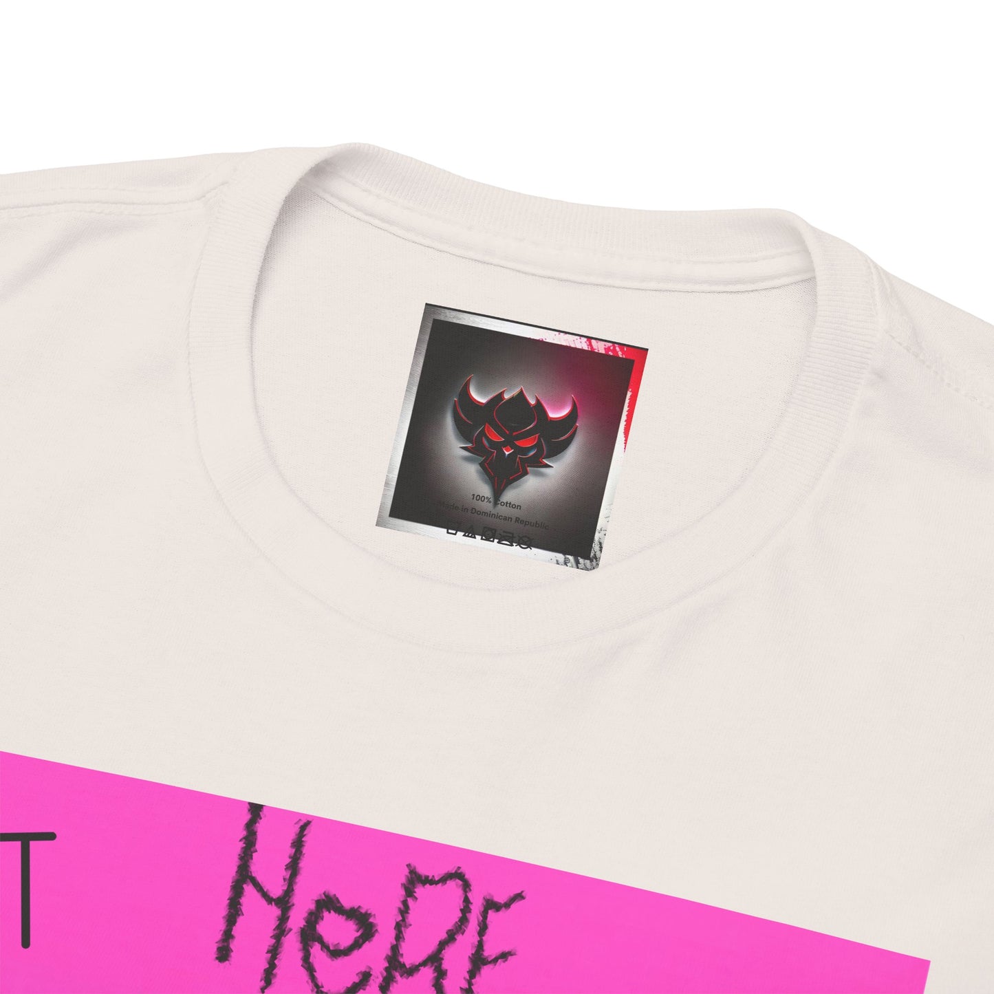 Unisex Heavy Cotton Tee - "Not Here 2 Fit In" Colorful Graphic Tee for Creative Souls