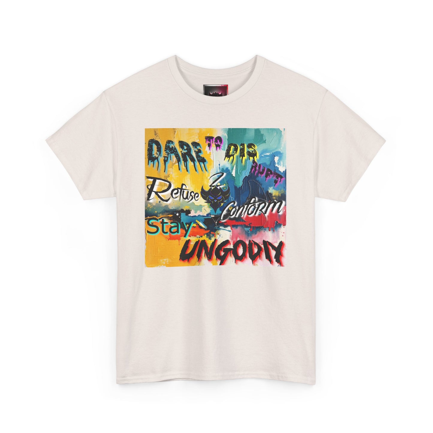 Bold Message Unisex Heavy Cotton Tee - "Dare to be Ungodly" T-Shirt