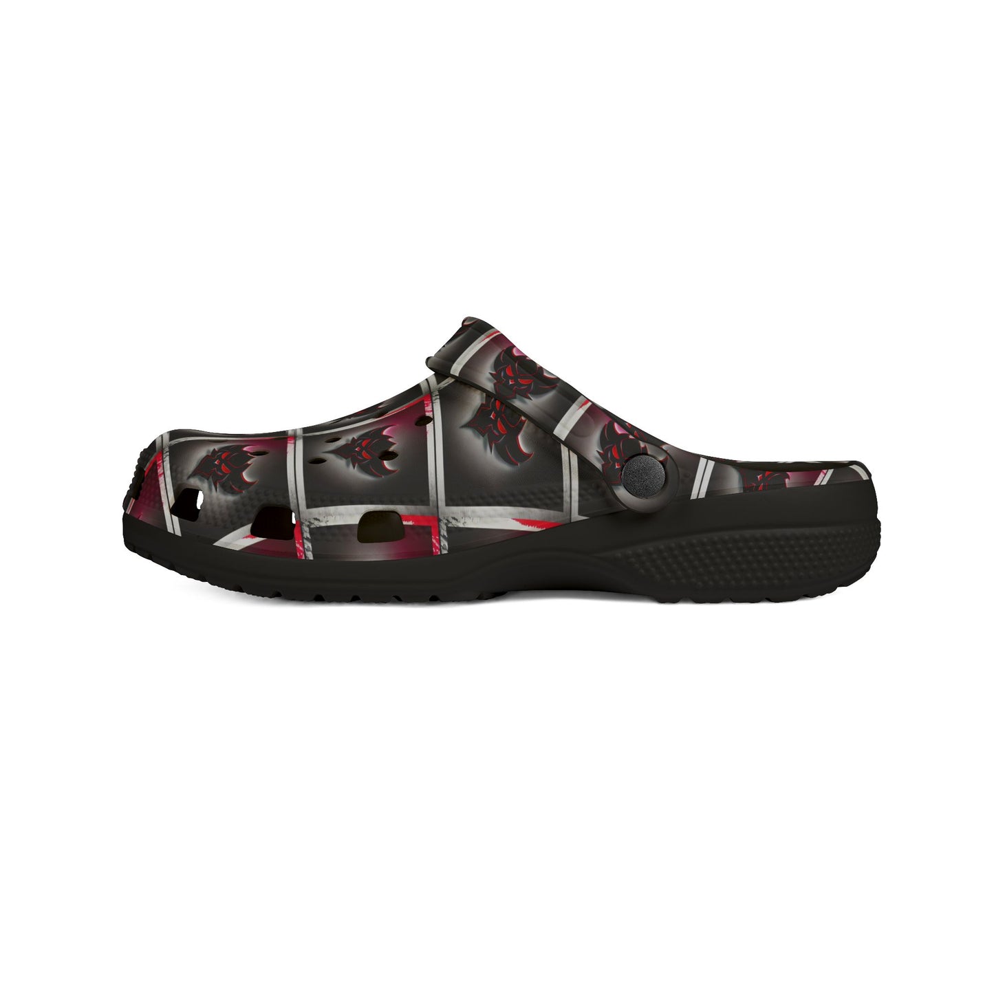 "Ungodly Apparel Logo" Stylish EVA Foam Rubber Clogs with Bold Graphic Design