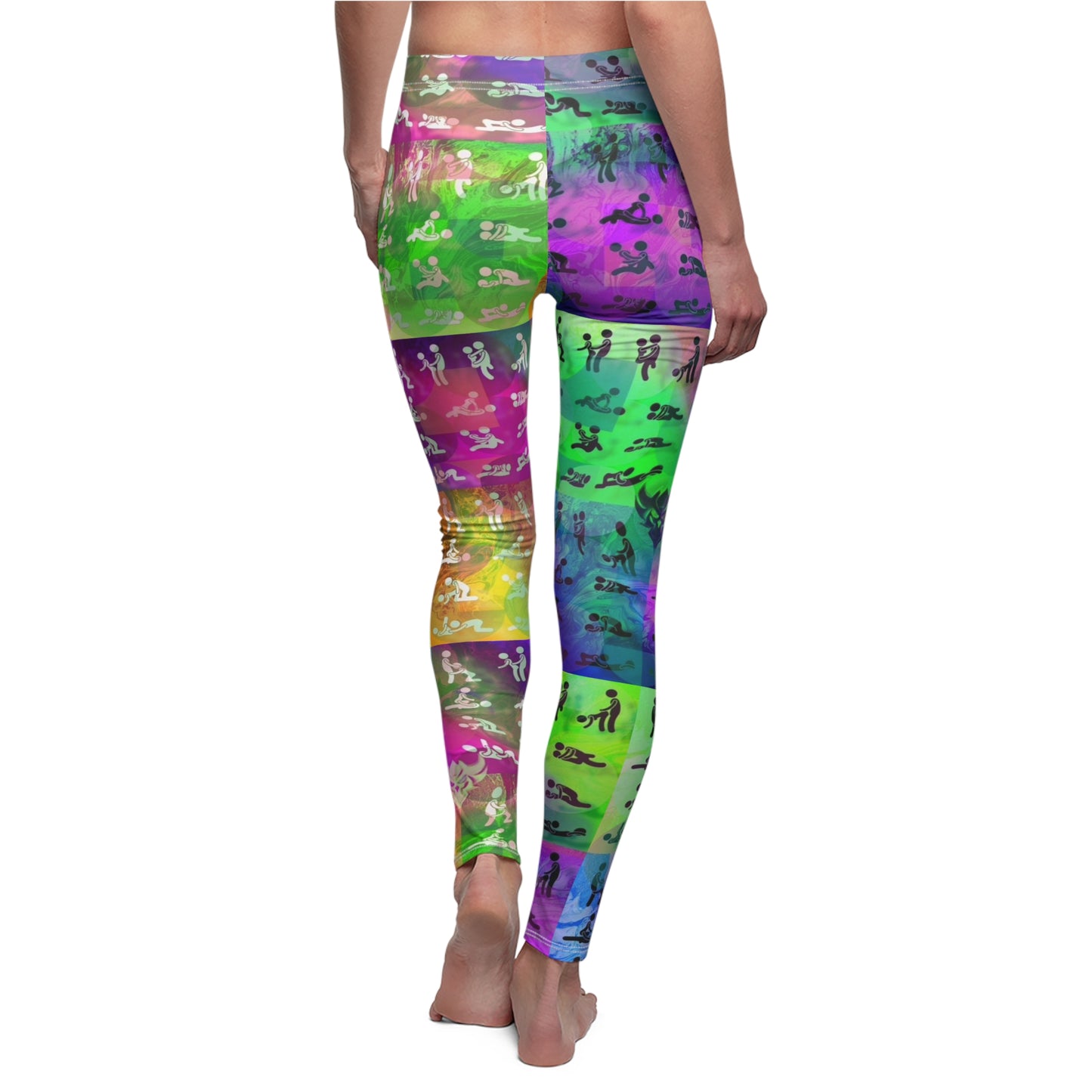 "Ungodly Positions: Kama Sutra" Vibrant Women's AOP Leggings - Stylish Comfortable Activewear