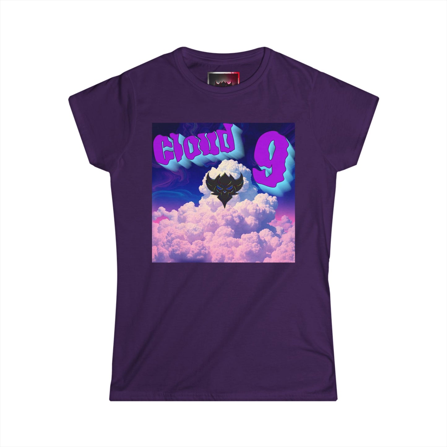 "Cloud 9" Women's Softstyle Tee - Dreamy Graphic Shirt for Relaxation & Positive Vibes