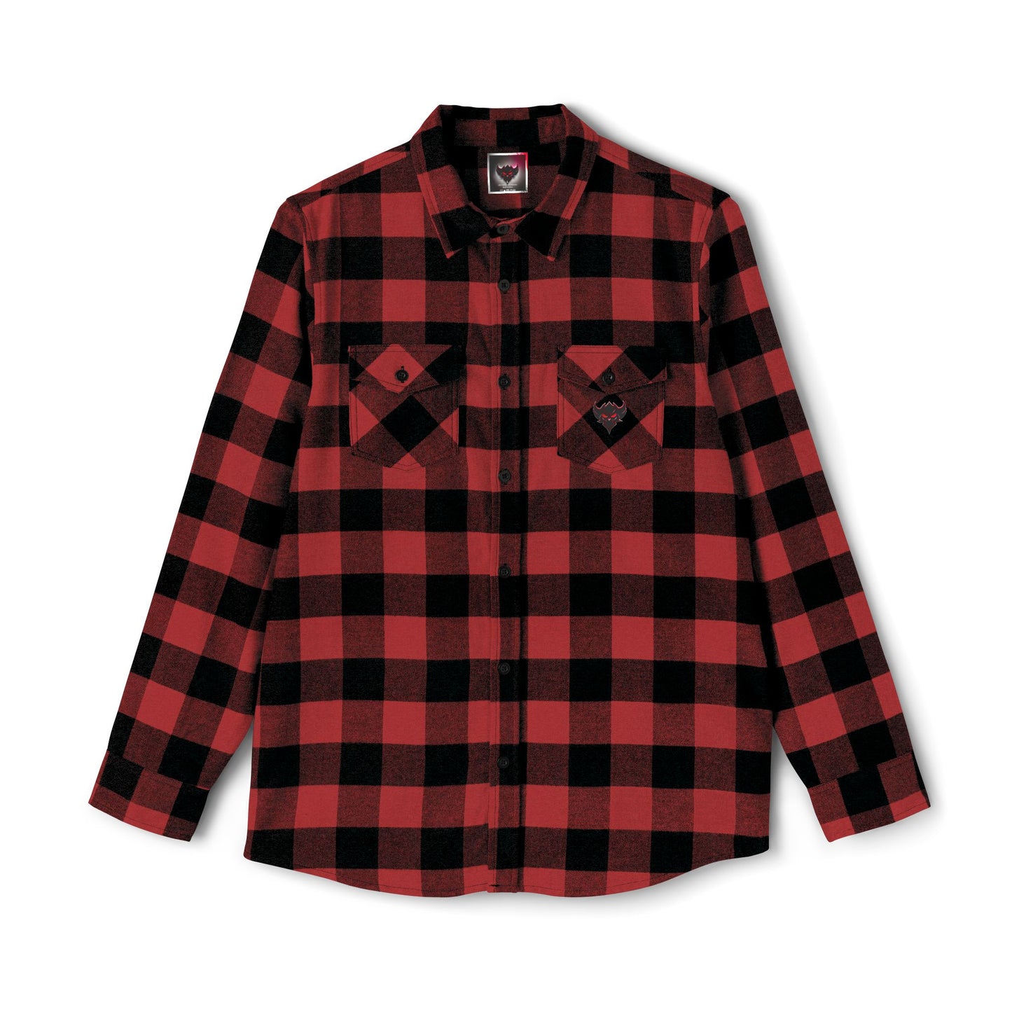 "Ungodly Apparel" Unisex Flannel Shirt, Cozy Layering Shirt, Casual Style, Outdoor Adventure Clothing, Graphic Design Shirt, Gift for Him/Her
