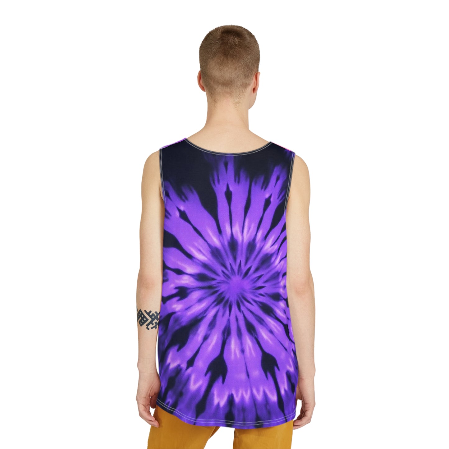 "Soul Snatcher" Men's Tank Top - Vibrant Tie-Dye Sleeveless Tee, Summer Wear, Festival Outfit, Gift for Him, Casual Comfort