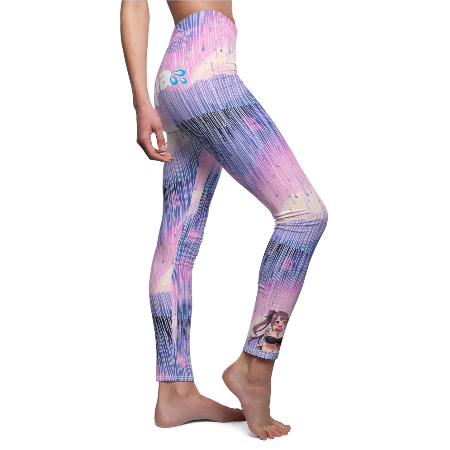 "Wataa" Watercolor Women’s Leggings | Yoga Pants, Activewear, Fitness, Casual, Gift for Her