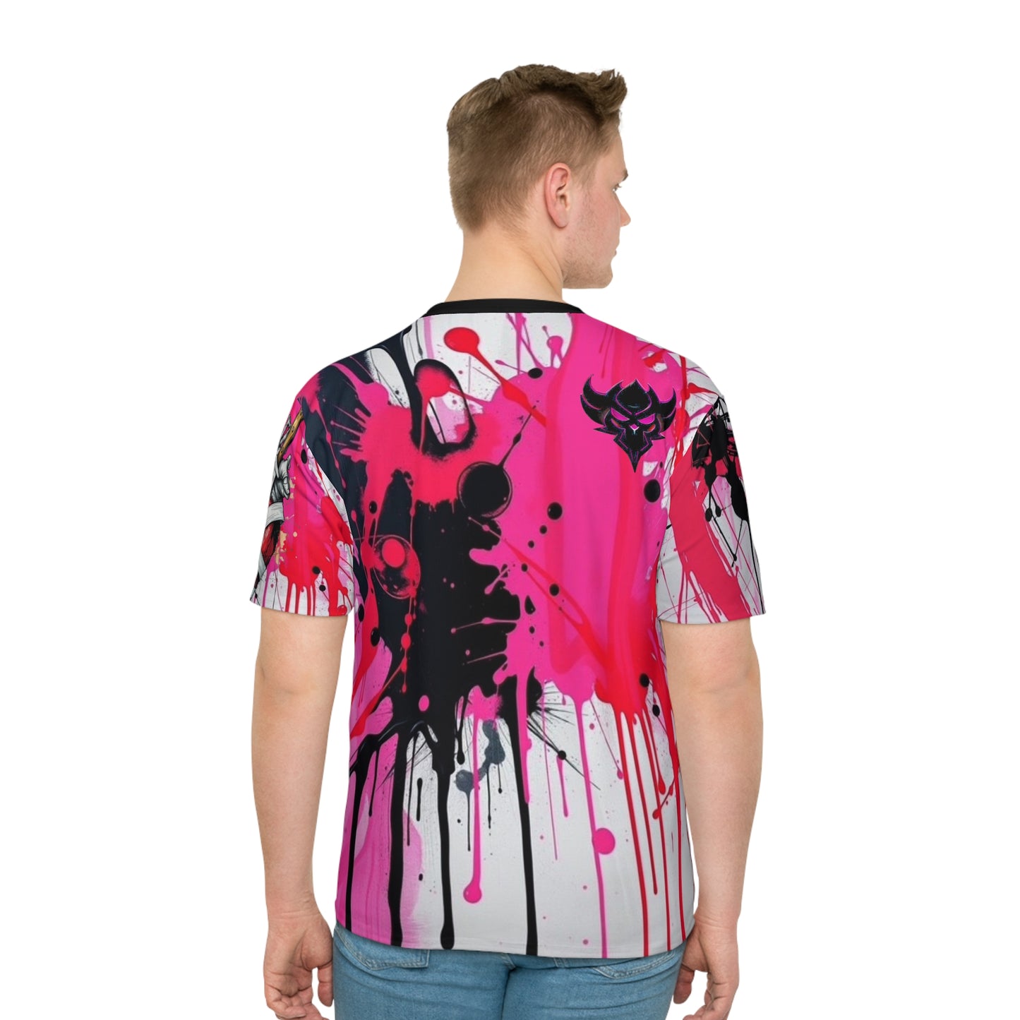 Ungodly Cupid Graphic T‑Shirt — Pink Drip All‑Over Print