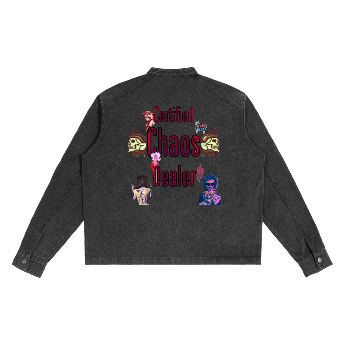 "UG Apparel Certified Chaos Dealer" Denim Vintage Washed Jacket