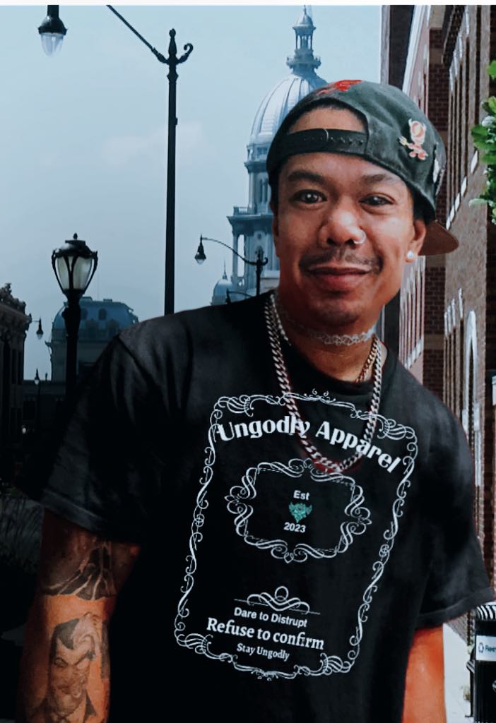 "Ungodly Whiskey" Unisex Heavy Cotton Tee - Bold Statement Tee for Expressive Souls