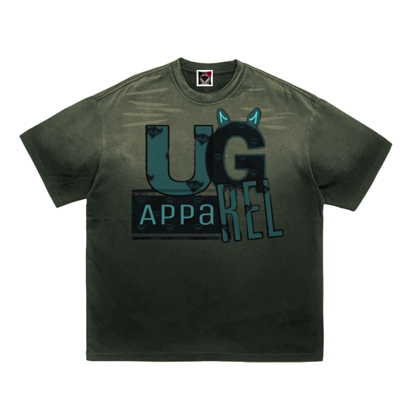 "UG Apparel" Tiger Stripe Gradient Washed T-Shirt