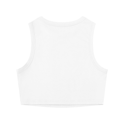 "Pretty and Problematic" Women's Tight Crewneck Crop Tank Top