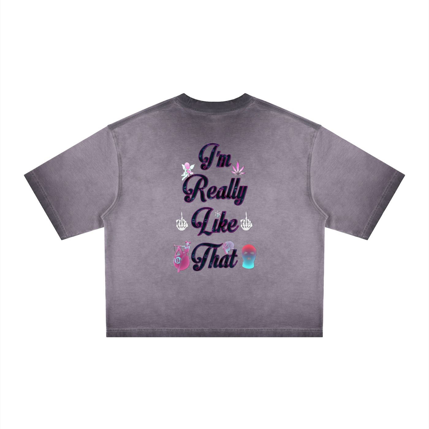 "UG Apparel: I'm Really Like That" Unisex Reverse Dyed Boxy T-Shirt