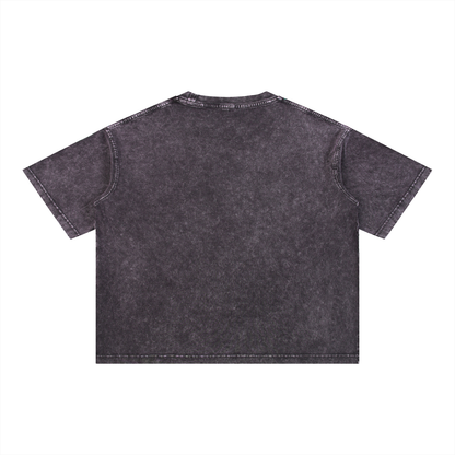"Big Steppin" Mineral Wash Boxy Cotton T-Shirt