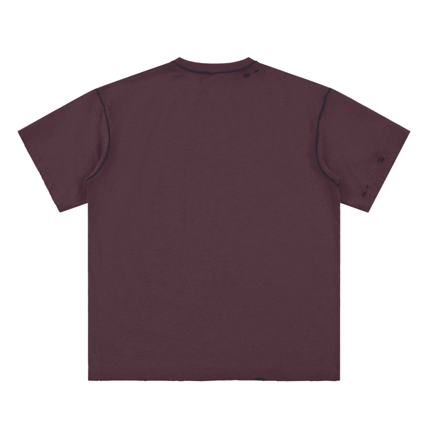 "Untamed" Hand-frayed Reversible T-shirt