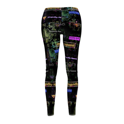 Vibrant Graphic Print Women's Leggings - Casual AOP Activewear