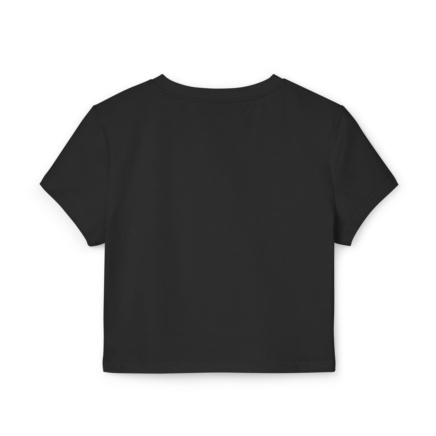 Abstract OK Symbol 666 Portrait Women's Baby Tee - Modern Line Art Face Graphic Crop Top