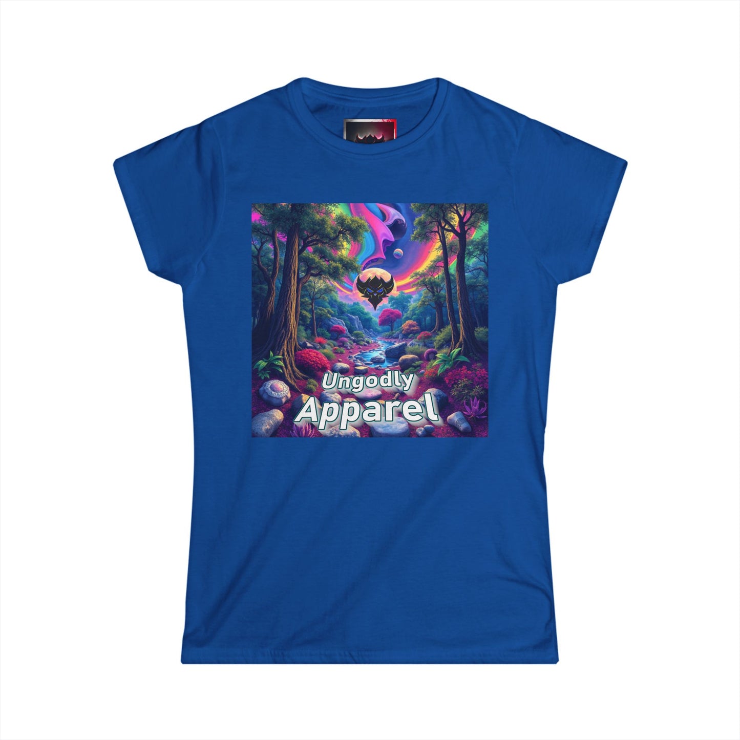 Women's Softstyle Tee - Ungodly Apparel Rainbow Forest Design